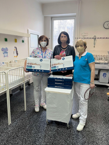 Monitory dychu poslúžia deťom na novorodeneckom oddelení - Nemocnice Snina.