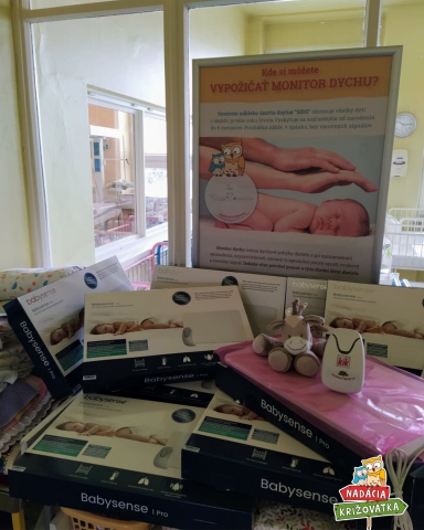 Desať nových monitorov dychu stráži dýchanie novorodencov v Považskej Bystrici.