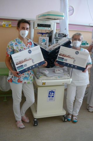 Novorodenecké oddelenie - Liptovskej nemocnice s poliklinikou MUDr. Ivana Stodolu Liptovský Mikuláš dostalo pre najmenších pacientov nové monitory dychu.