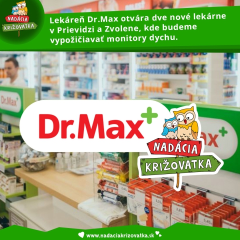 Lekáreň Dr.Max dnes 16.10.2019 otvára dve nové lekárne