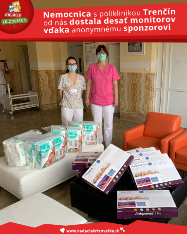 Nemocnica s poliklinikou Trenčín od nás dostala desať monitorov vďaka anonymnému sponzorovi