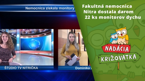 Video - Fakultná nemocnica Nitra dostala darom 22 ks monitorov dychu
