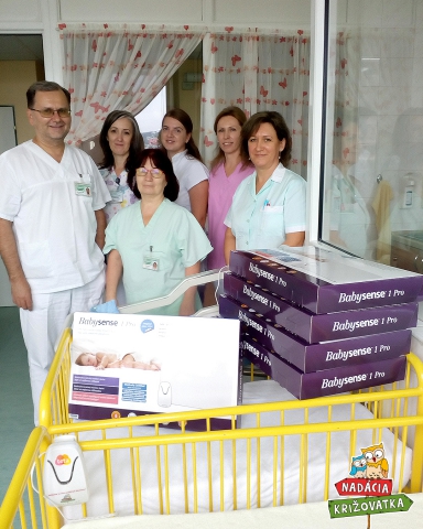 ​Novorodenecké oddelenie Nemocnice s poliklinikou n.o., v Bardejove dostalo päť nových monitorov dychu Babysense 1 Pro.