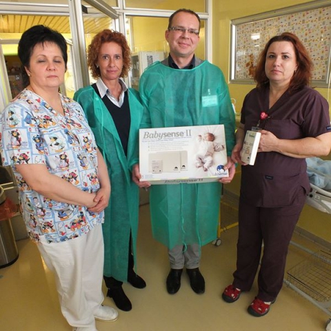 Klinika neonatológie LF UPJŠ a DFN v Košiciach dostala monitory dychu