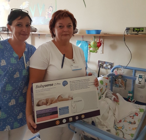 Novorodenecké oddelenie nemocnice v Trnave dostalo monitory dychu